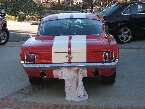 1965 Red Ford Mustang