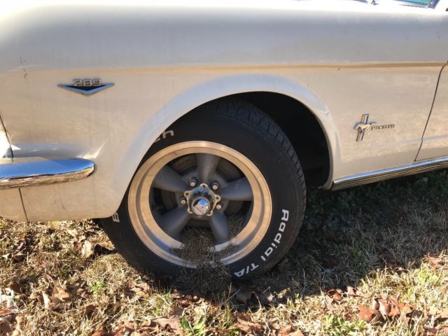 1965 White Ford Mustang Coupe