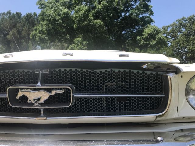 1965 White Ford Mustang Coupe