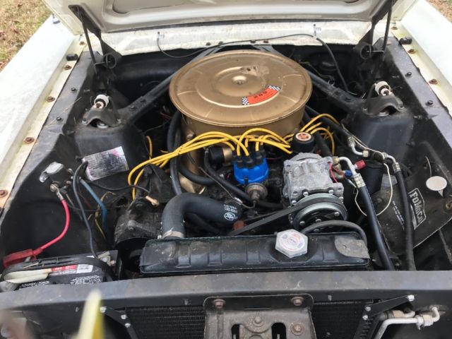 1965 White Ford Mustang Coupe