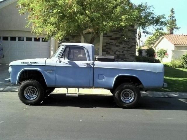 1965 Blue Dodge Power Wagon Standard Cab Pickup