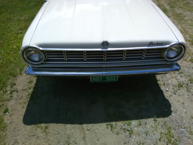 1965 White Dodge Dart Sedan