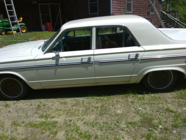 1965 White Dodge Dart Sedan