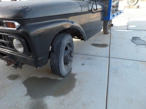 1965 Black Ford F-350 Flat Bed Pickup