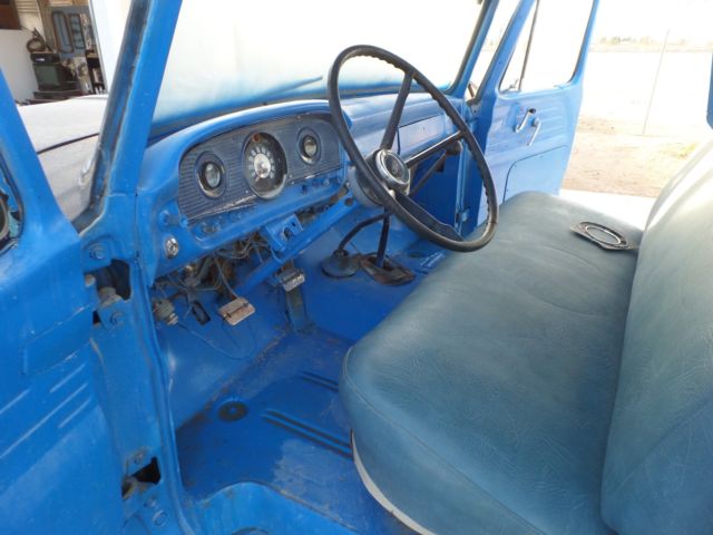1965 Black Ford F-350 Flat Bed Pickup