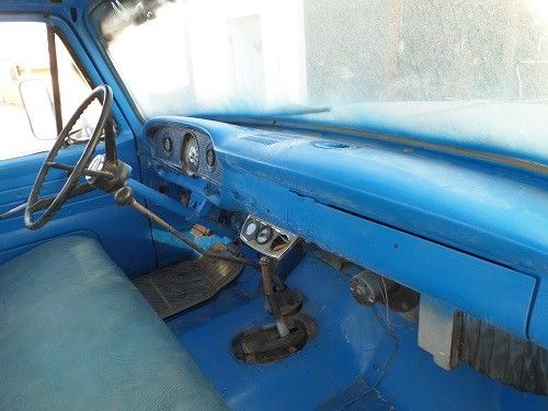 1965 Black Ford F-350 Flat Bed Pickup