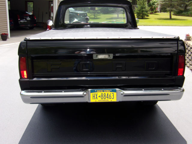 1965 Black Ford F-100 Standard Cab Pickup