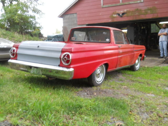 1965 Red Ford ranchero  falcon ranchero