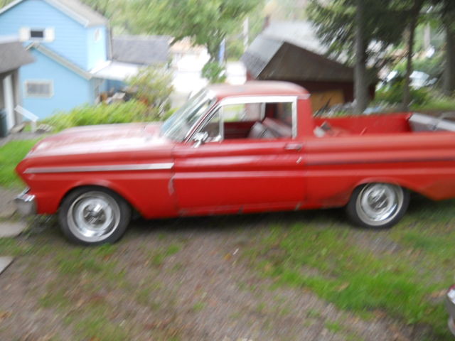 1965 Red Ford ranchero  falcon ranchero