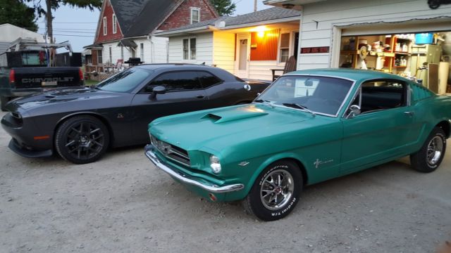 1965 Green Ford Mustang Fastback