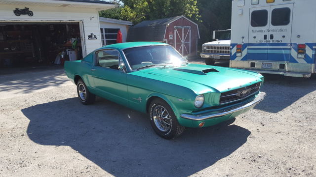 1965 Green Ford Mustang Fastback