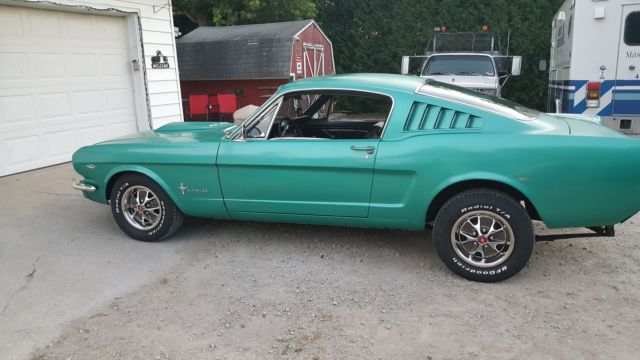 1965 Green Ford Mustang Fastback