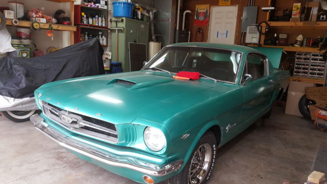 1965 Green Ford Mustang Fastback