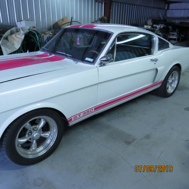 1965 White Ford Mustang Fastback
