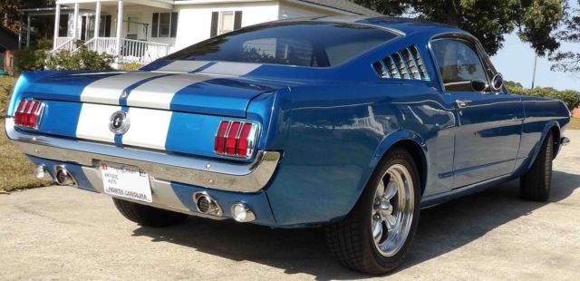 1965 Blue Ford Mustang Fastback