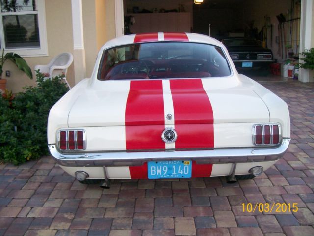 1965 White Ford Mustang Fastback