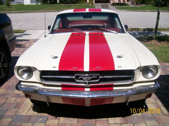 1965 White Ford Mustang Fastback