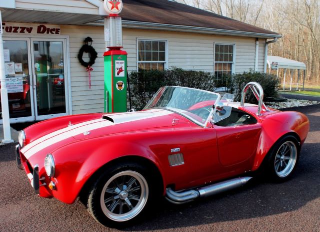 1965 Torch Red Ford FFR Cobra Replica Convertible