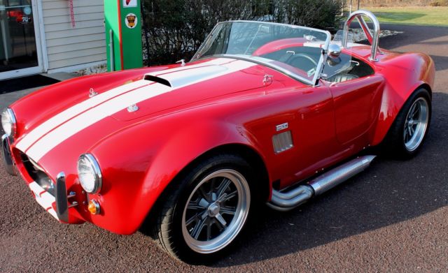 1965 Torch Red Ford FFR Cobra Replica Convertible