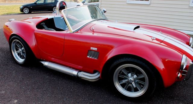 1965 Torch Red Ford FFR Cobra Replica Convertible