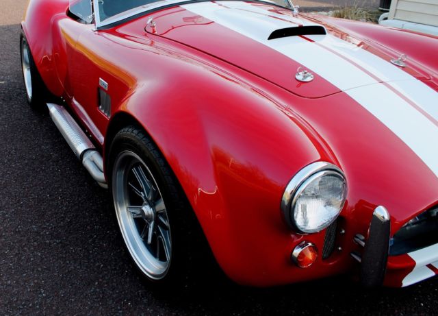 1965 Torch Red Ford FFR Cobra Replica Convertible