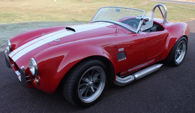 1965 Torch Red Ford FFR Cobra Replica Convertible
