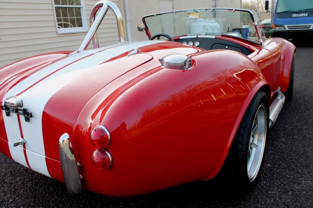 1965 Torch Red Ford FFR Cobra Replica Convertible