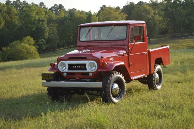 1965 Seminole Red Toyota Land Cruiser Standard Cab Pickup