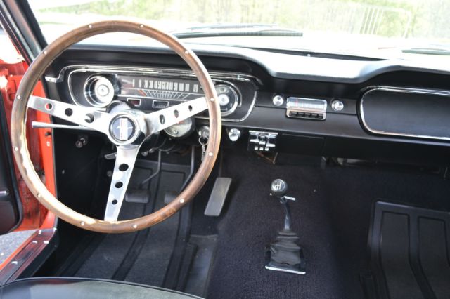 1965 Poppy Red Ford Mustang Coupe