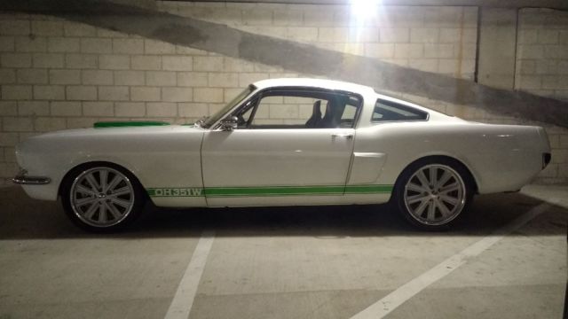 1965 White Ford Mustang Fastback