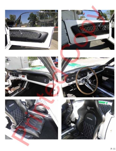 1965 White Ford Mustang Fastback