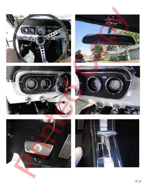 1965 White Ford Mustang Fastback