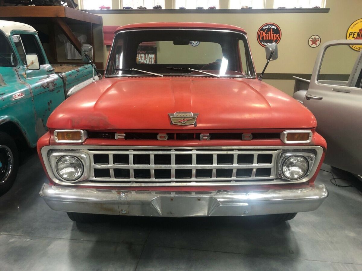 1965 Red Ford F-100