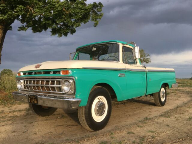 1965 Teal Ford F-250 Standard Cab Pickup