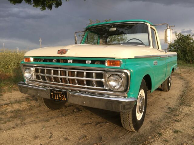 1965 Teal Ford F-250 Standard Cab Pickup