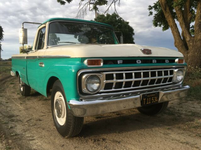 1965 Teal Ford F-250 Standard Cab Pickup