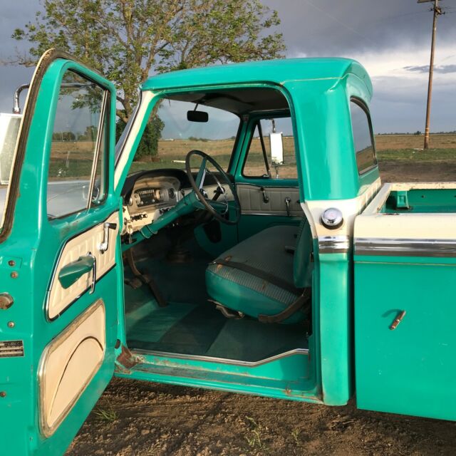 1965 Teal Ford F-250 Standard Cab Pickup