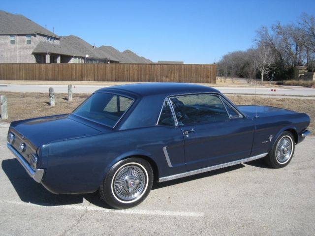 1965 Blue Ford Mustang Coupe