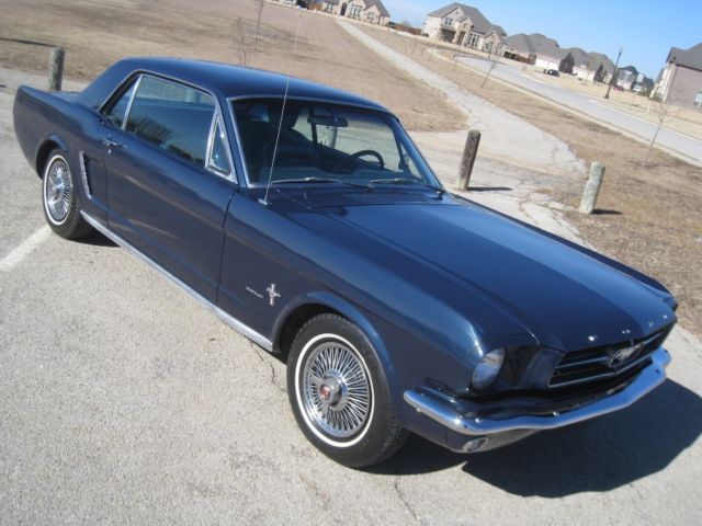1965 Blue Ford Mustang Coupe