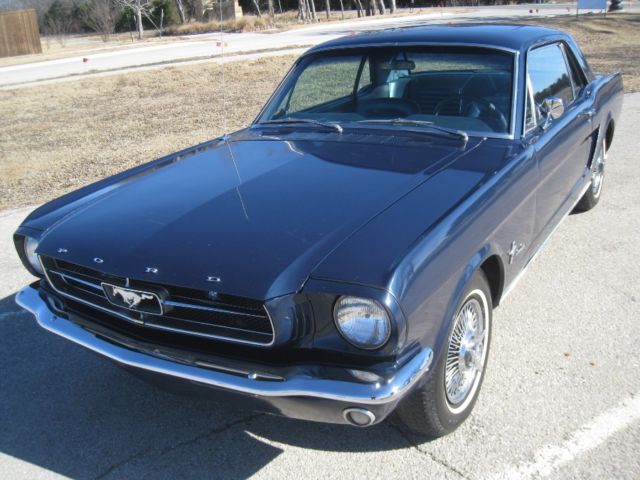 1965 Blue Ford Mustang Coupe