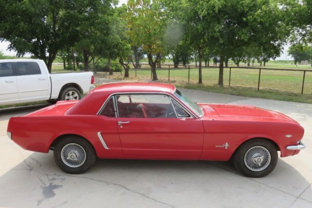 1965 Red Ford Mustang Coupe