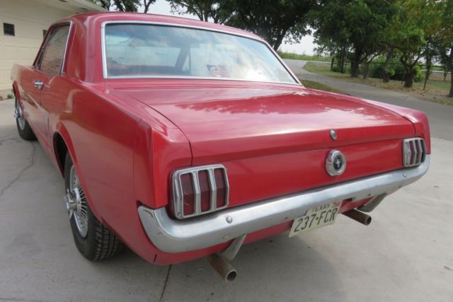 1965 Red Ford Mustang Coupe