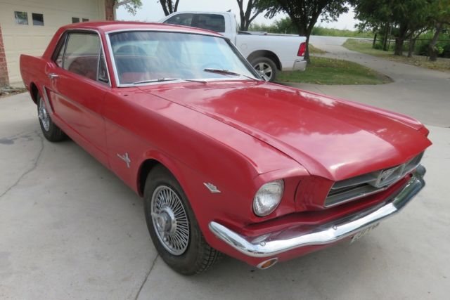 1965 Red Ford Mustang Coupe