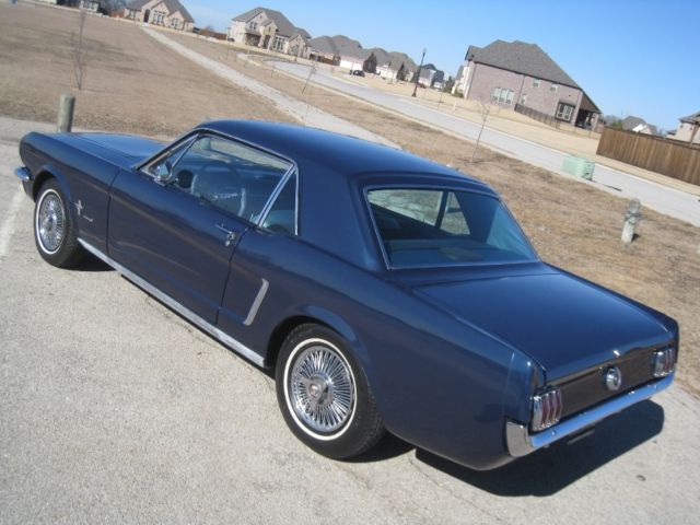 1965 Blue Ford Mustang Coupe