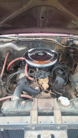 1965 Vintage Burgundy Ford Custom Sedan