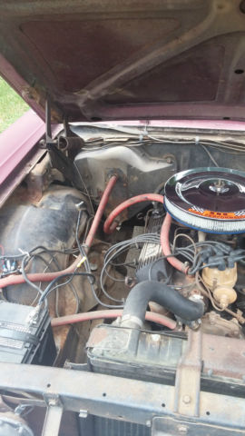 1965 Vintage Burgundy Ford Custom Sedan