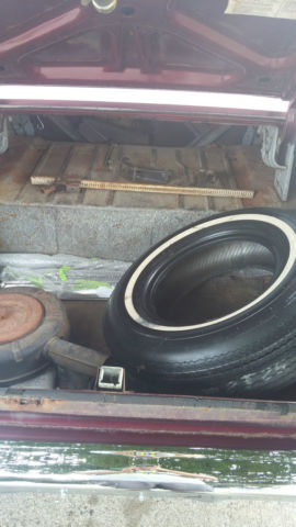 1965 Vintage Burgundy Ford Custom Sedan