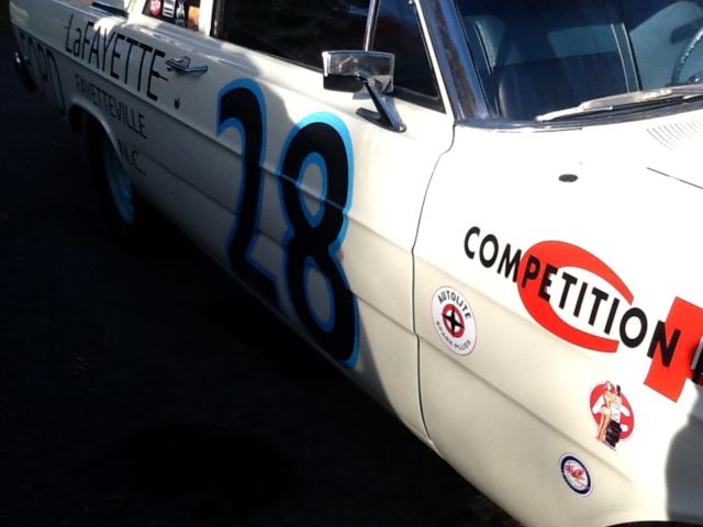 1965 Wimbledon white Ford Galaxie 2 post