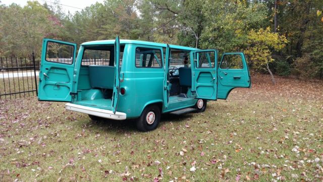 1965 Green Ford E-Series Van Standard Passenger Van