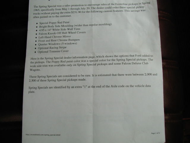 1965 Red Ford Other Pickups Extended Cab Pickup